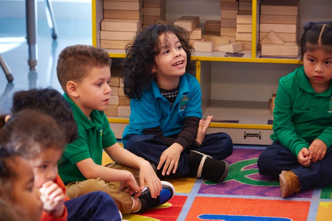Children at School in the Square Bilingual Early Childhood Center
