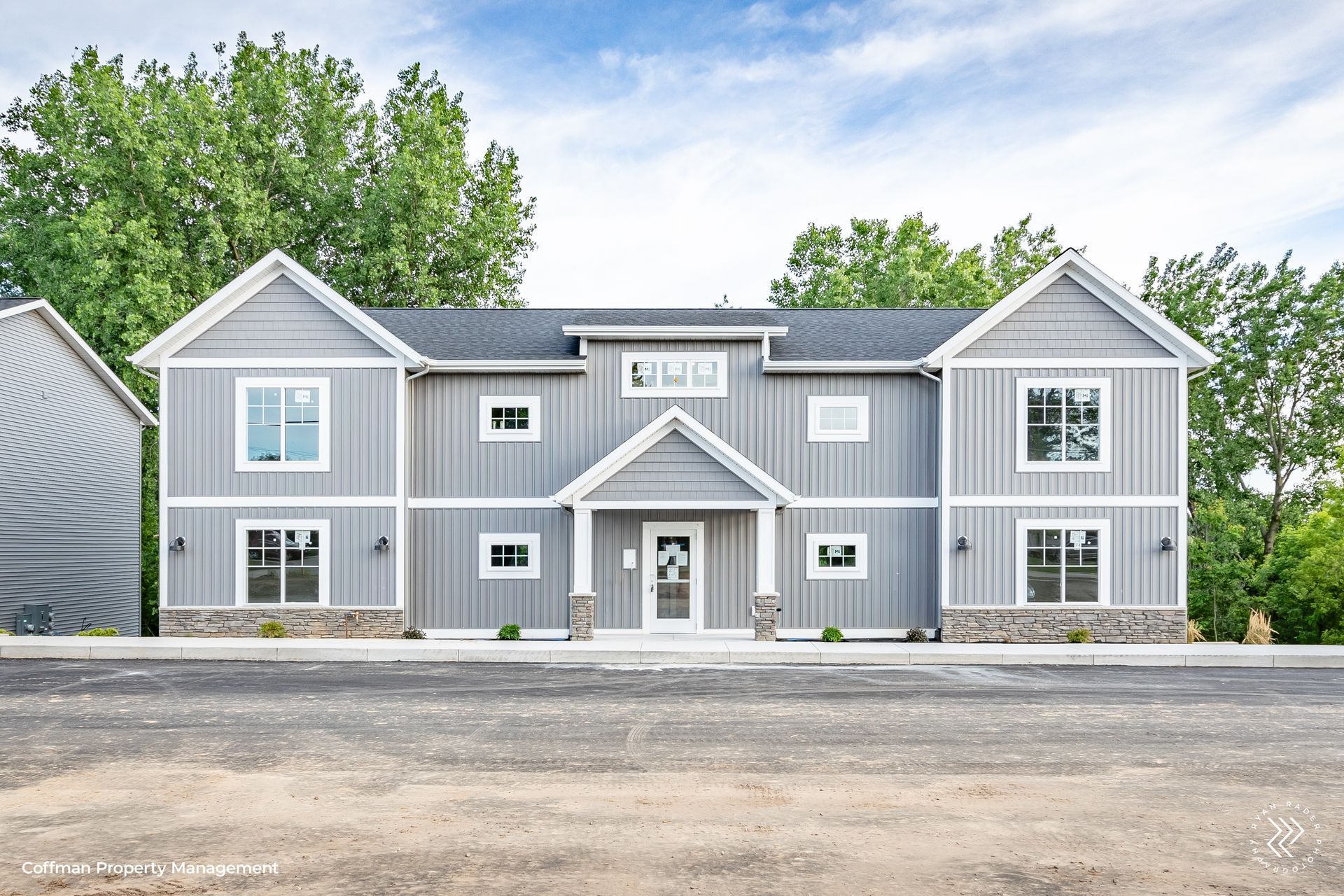Exterior of townhomes