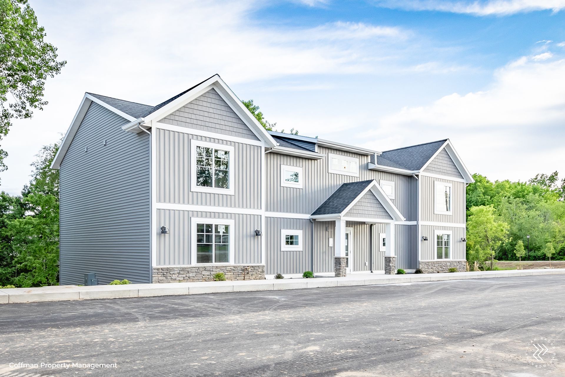 Exterior of townhomes