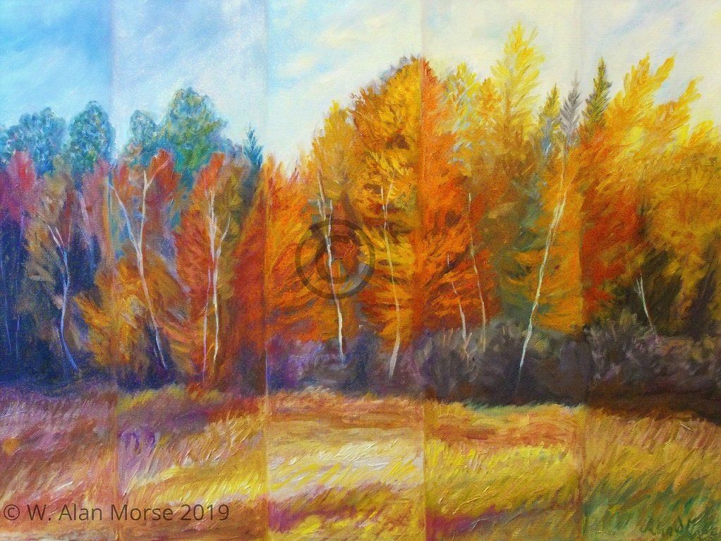 Art Print of Painting of Fall Foliage Season
