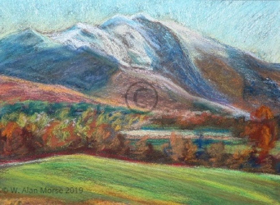 Mount Mainsfield Print of Painting Cambridge Vermont