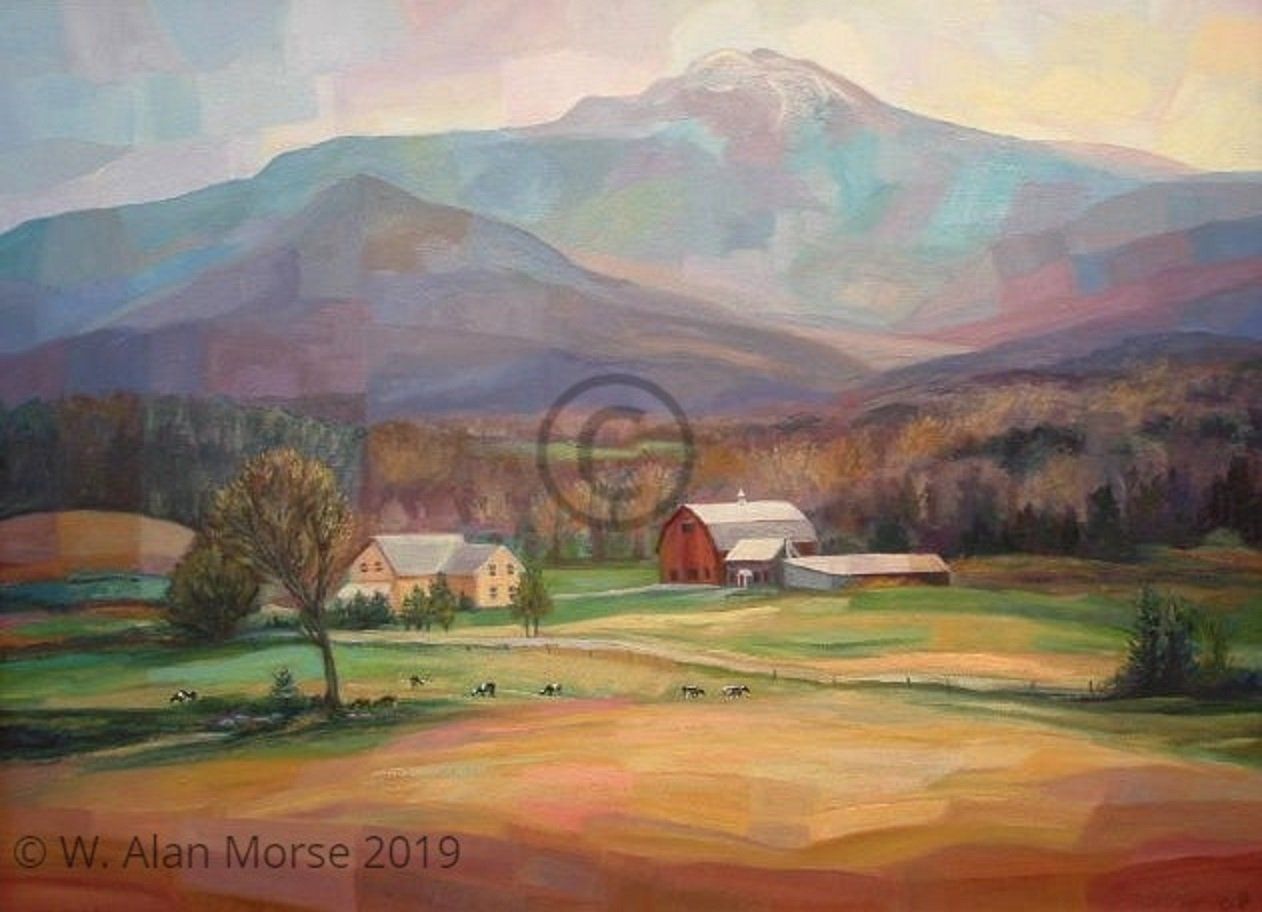 Oil landscape painting by Vermont fine artist W. Alan Morse