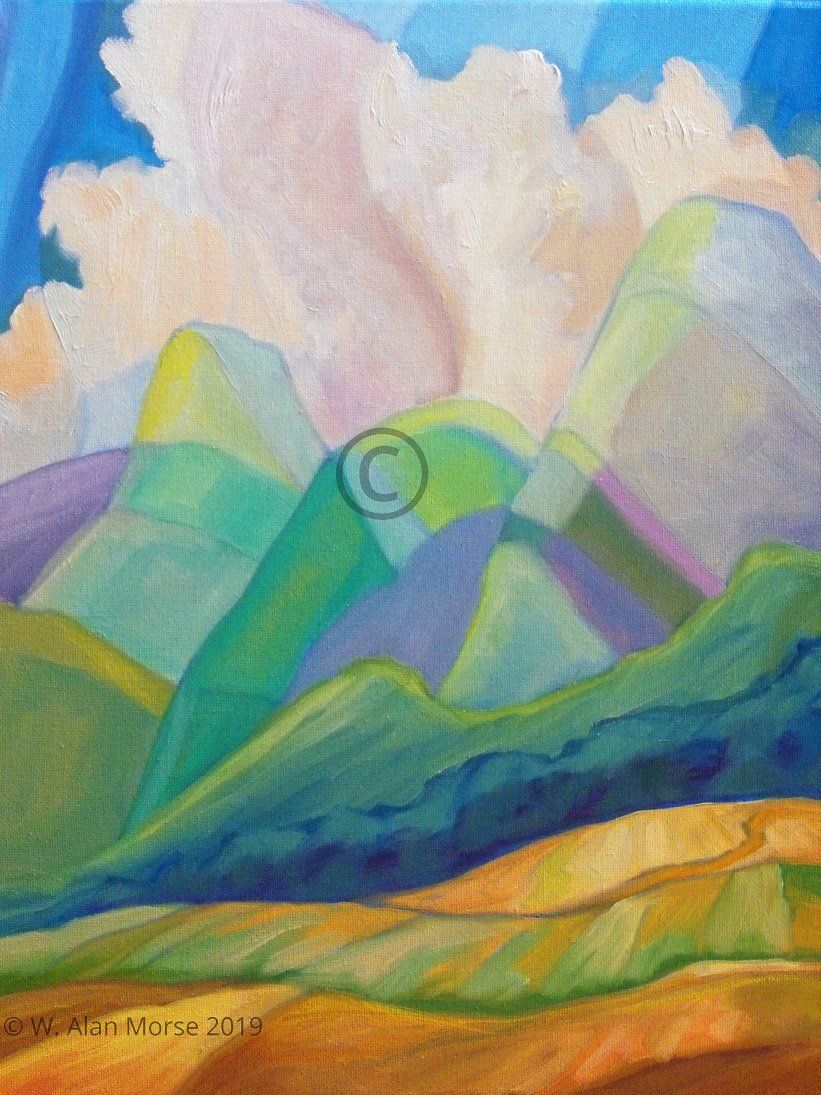 Imaginative landscape oil paitning by painter W. Alan Morse
