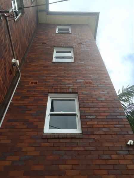 apartment building windows