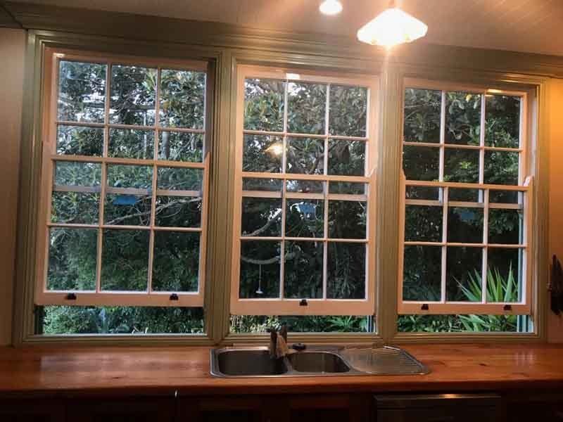 large windows in home