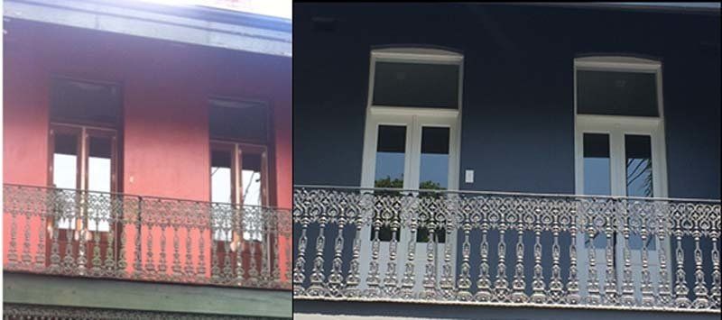before and after window painting
