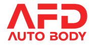Red logo of "AFD AUTO BODY".