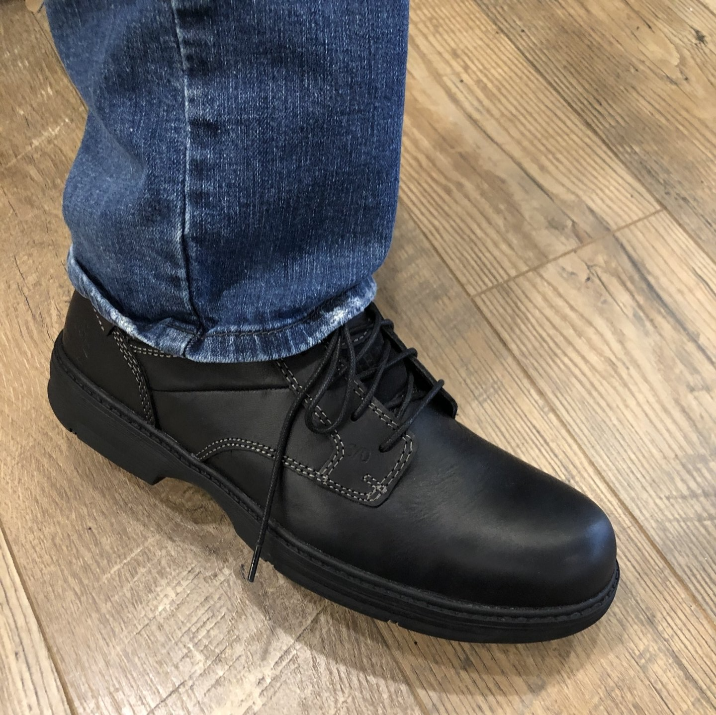 Man Feet Wearing Shoes — Commack, NY — Craft Shoes