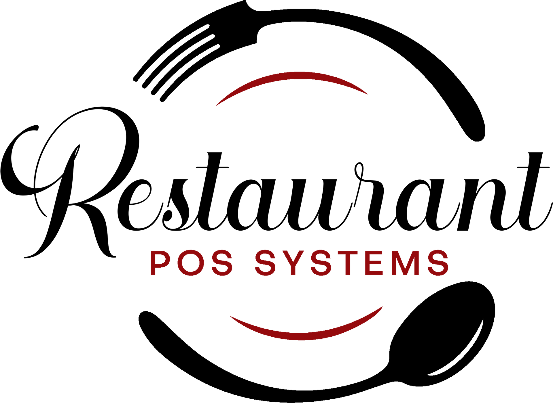 a restaurant pos system logo with a fork and spoon .