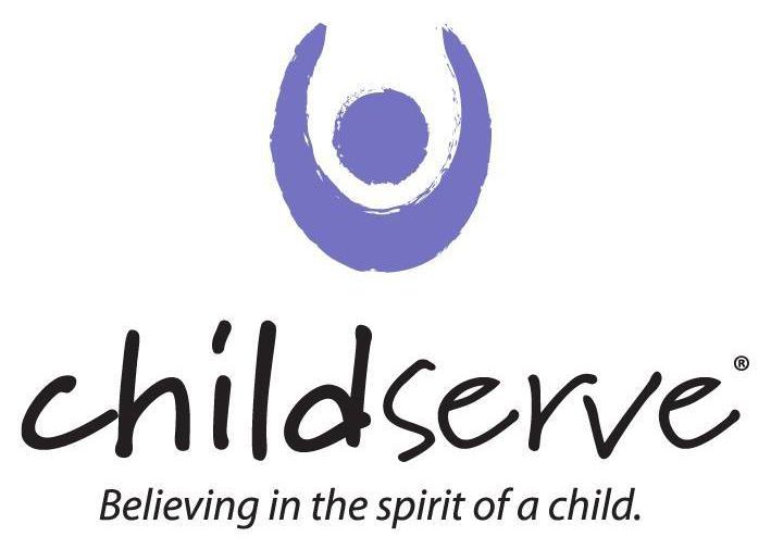 The logo for childserve believes in the spirit of a child