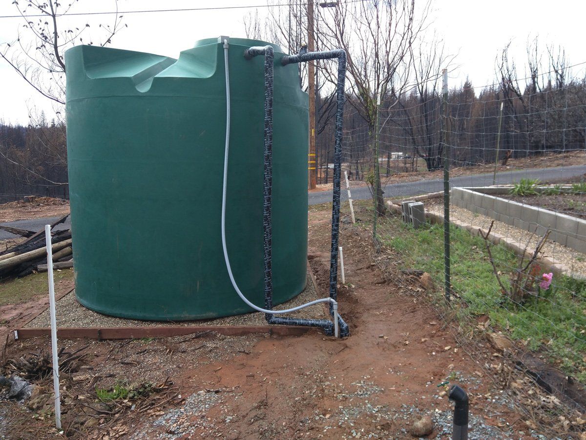 Well Pump — Green Water Tank in Pine Grove, CA
