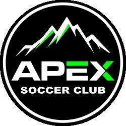 The apex soccer club logo has a mountain in the middle of it.