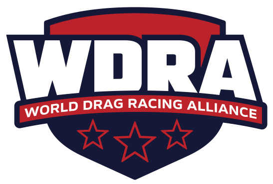 A logo for the world drag racing alliance