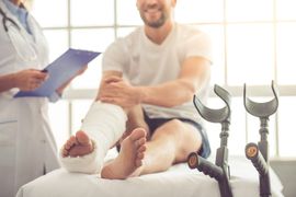 Man with Foot Injury — Helena, MT — Family Foot Clinic