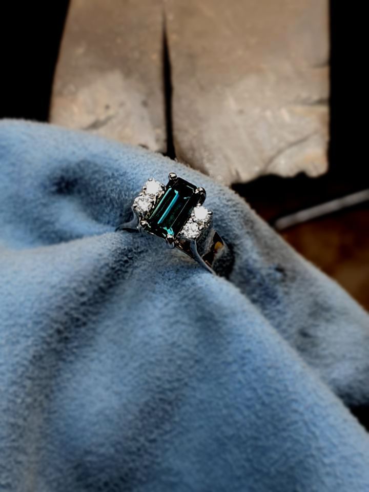 Silver Ring With Diamond — Jewellery In Wanguri, NT