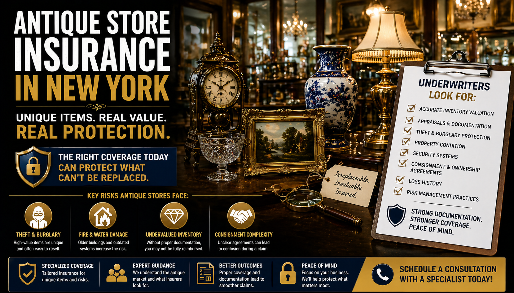 Picture is an antique store