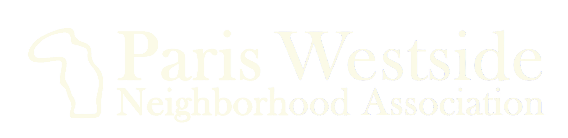 Paris Westside Neighborhood Association logo.