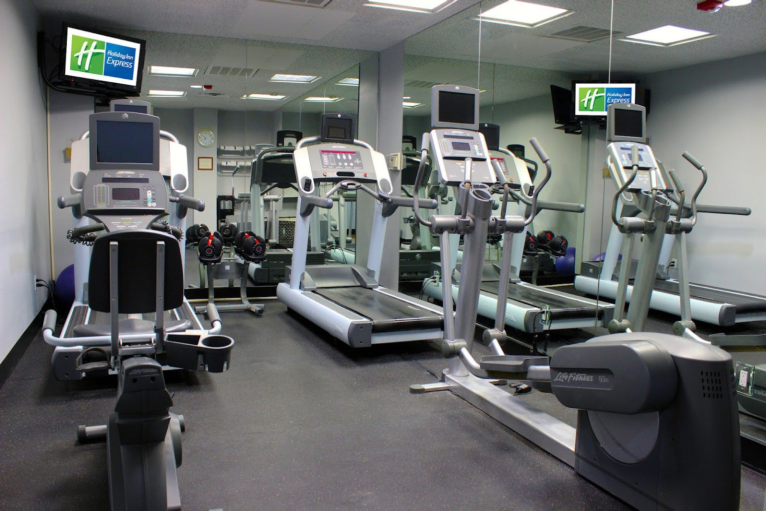 view of the hotel fitness center