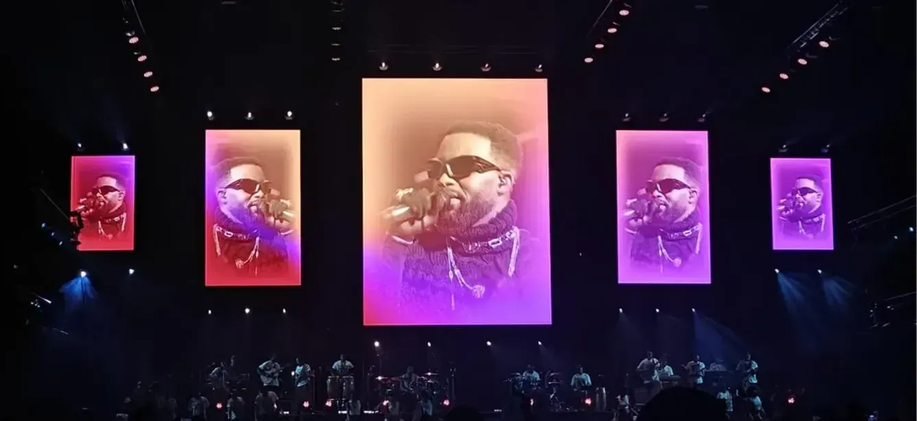 Vibrant LED video wall rental lighting up a San Diego event venue for an immersive experience.