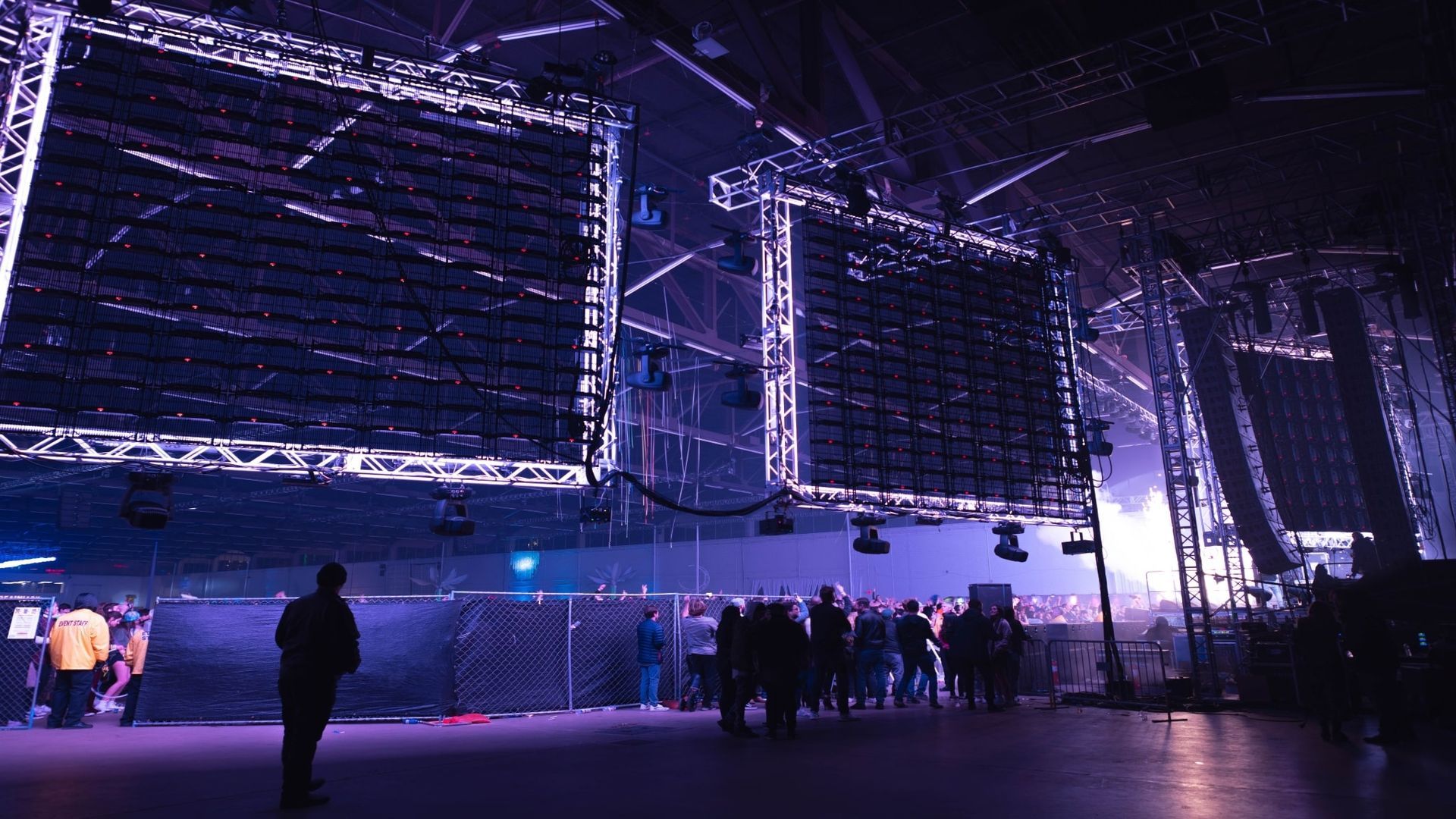 Large-format LED video wall rental at a San Diego sporting event, creating a captivating viewing experience.