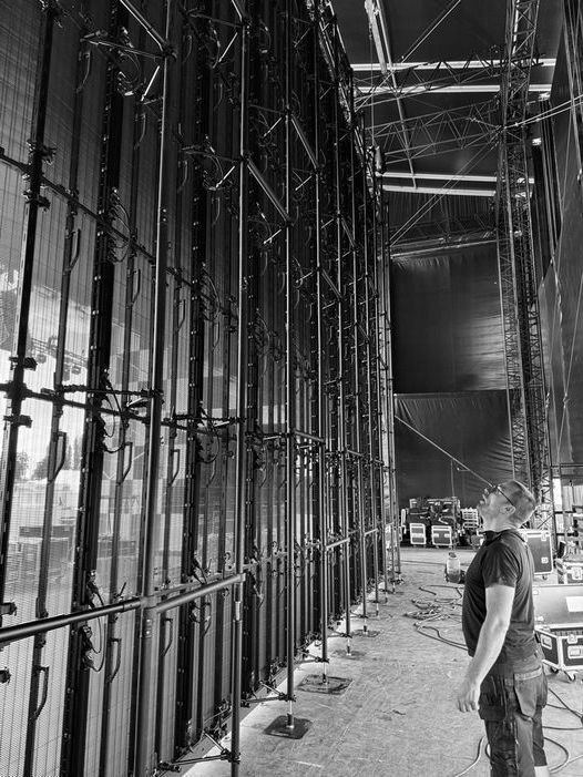 LED video wall rental in San Diego at an outdoor event, offering stunning clarity and color.