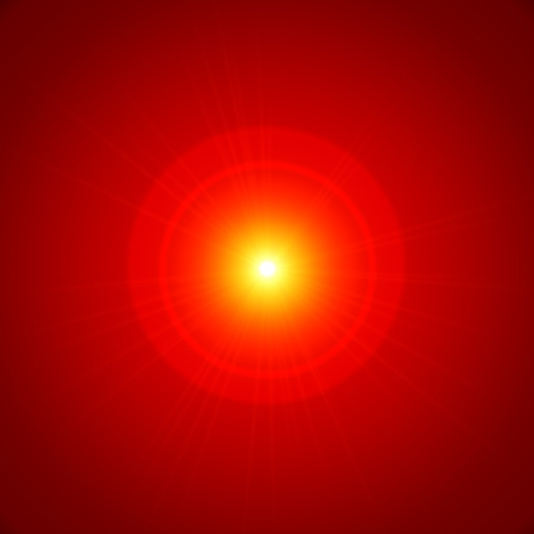 Illustration of a red giant star