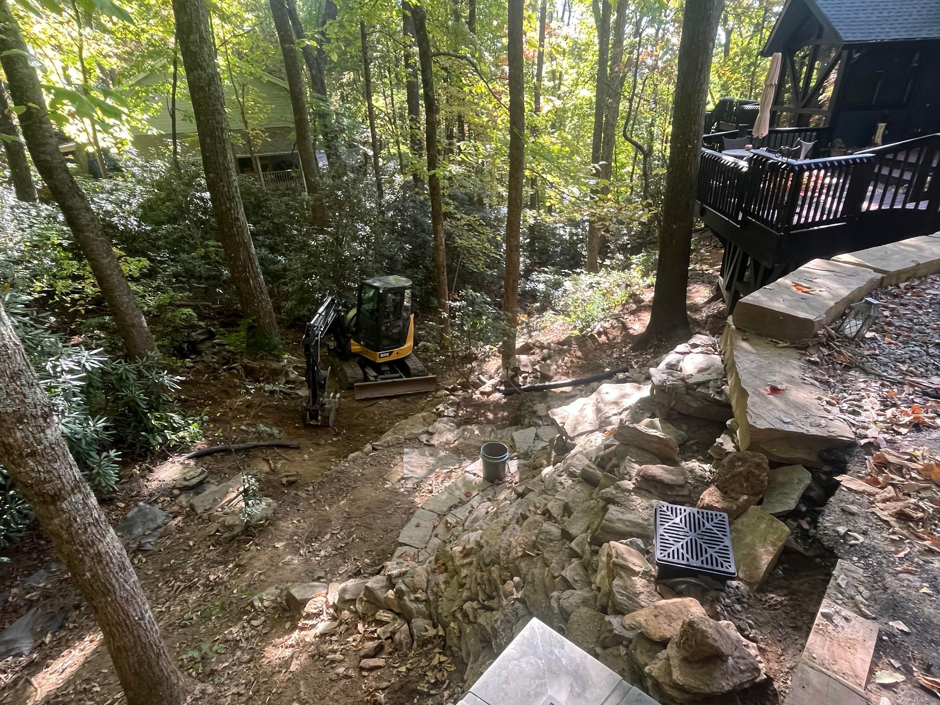A path in a park surrounded by flowers and trees