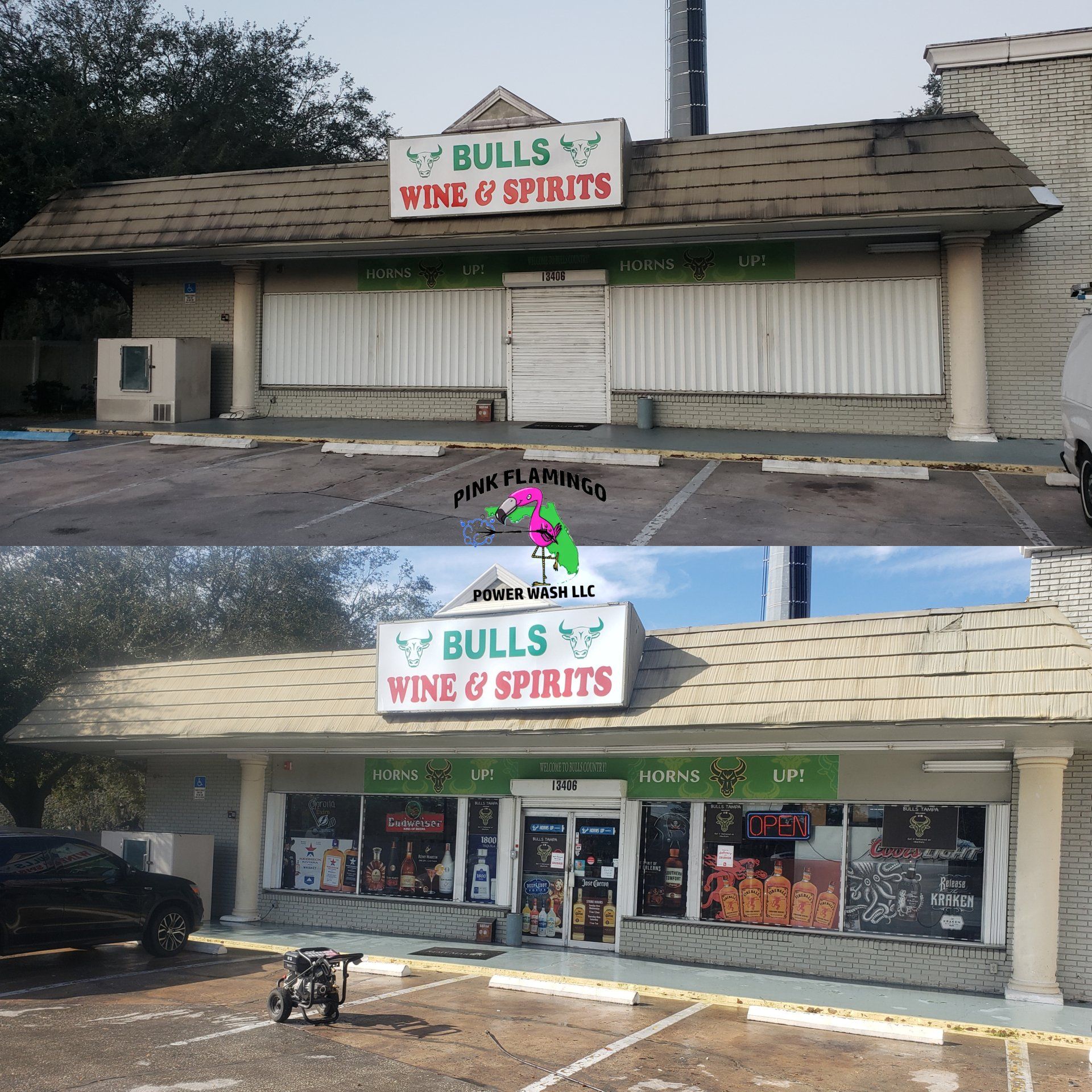 commercial building pressure washing | Tampa, FL | Pink Flamingo Power Wash