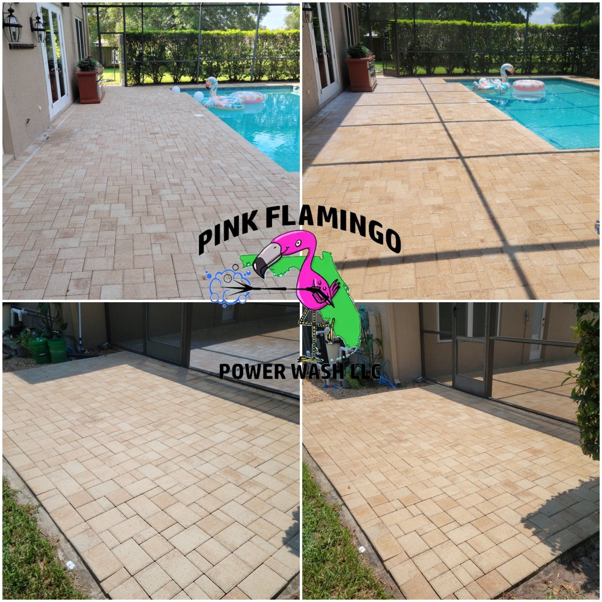 paver sealing | Tampa, FL | Pink Flamingo Power Wash