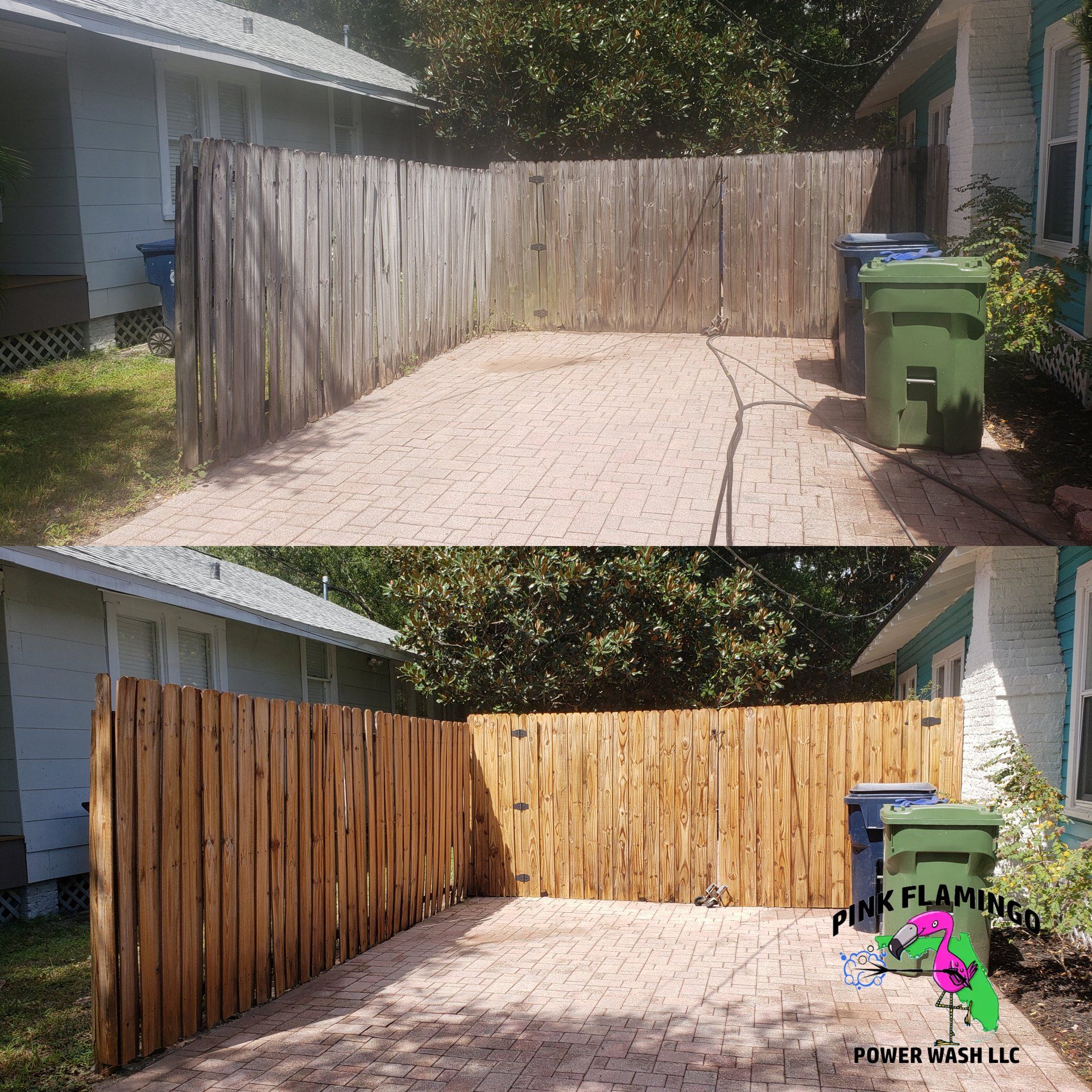 fence pressure washing | Tampa, FL | Pink Flamingo Power Wash