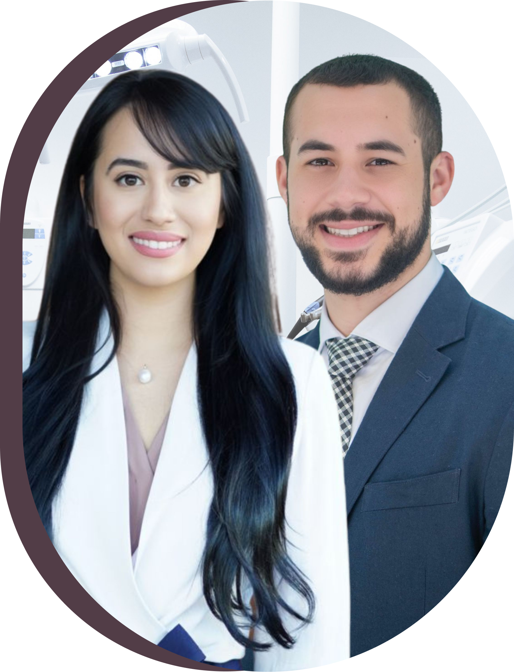 A man and a woman are standing next to each other and smiling