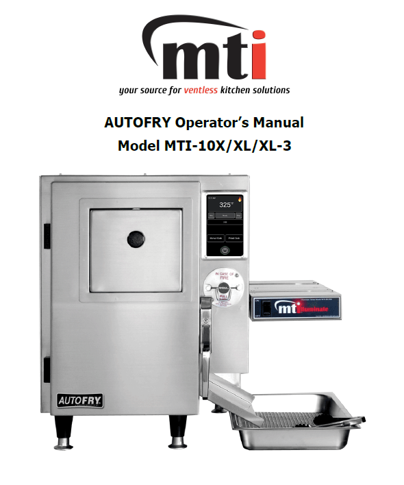 MTI-10X/XL Operator's Manual