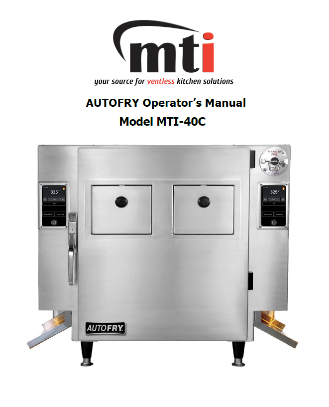 MTI-40C Operator's Manual