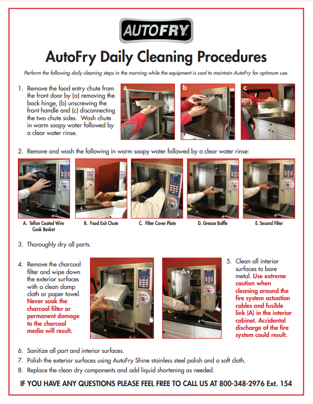AutoFry Daily Cleaning Guide