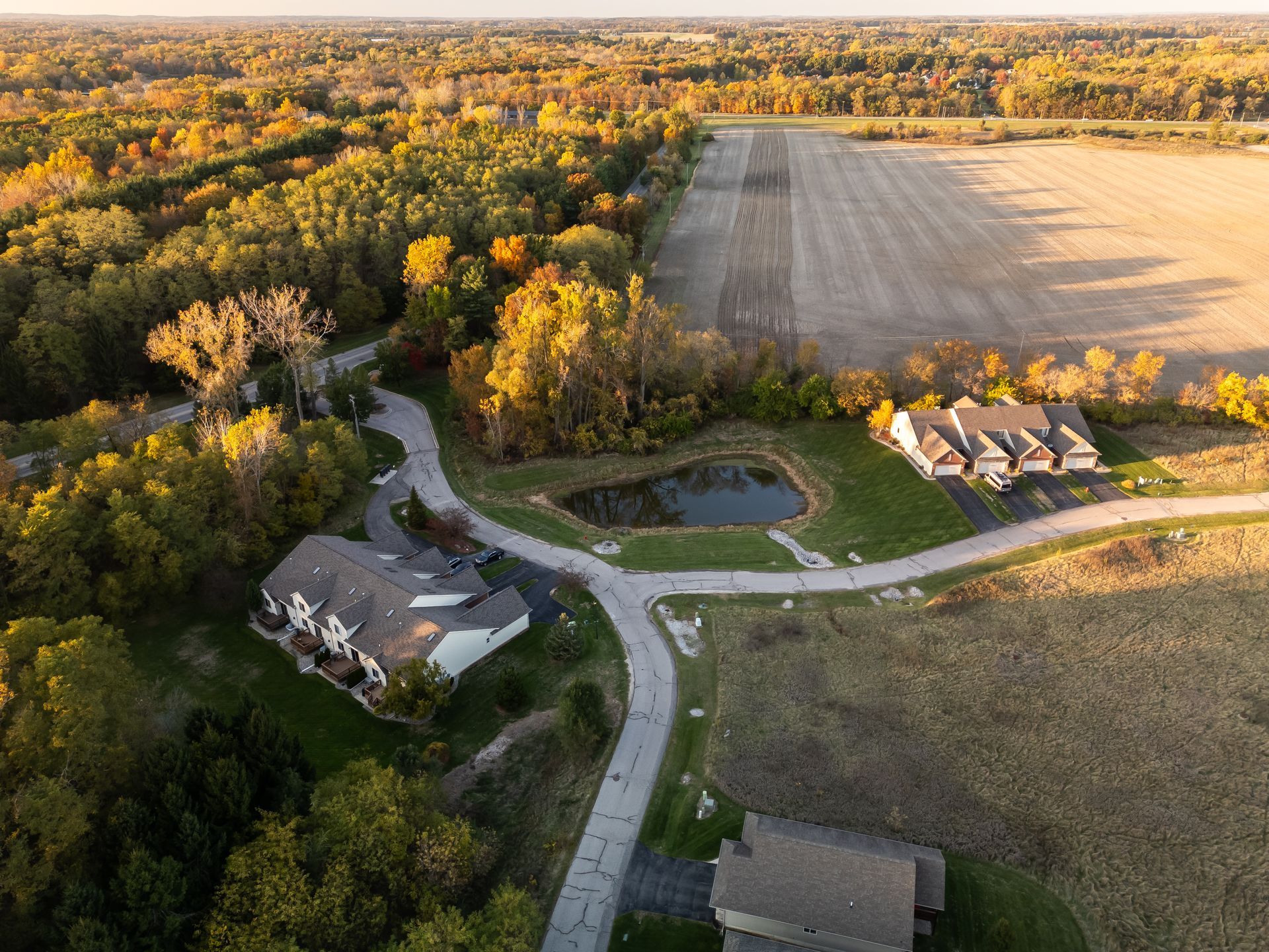 Aerial View of Homes in Bonner Hills