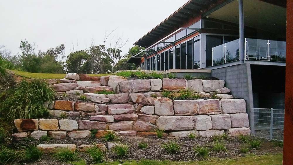 Rock Wall Service — Wallaroo Landscapes In Nowra, NSW