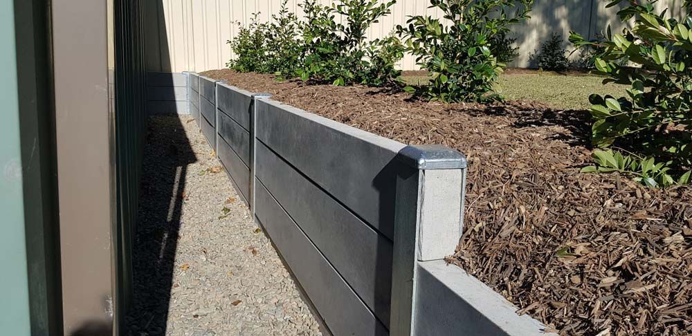 Retaining Wall Installed Close Up — Wallaroo Landscapes In Nowra, NSW