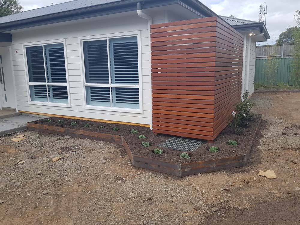 Small Garden at the Corner of a House — Wallaroo Landscapes In Nowra, NSW