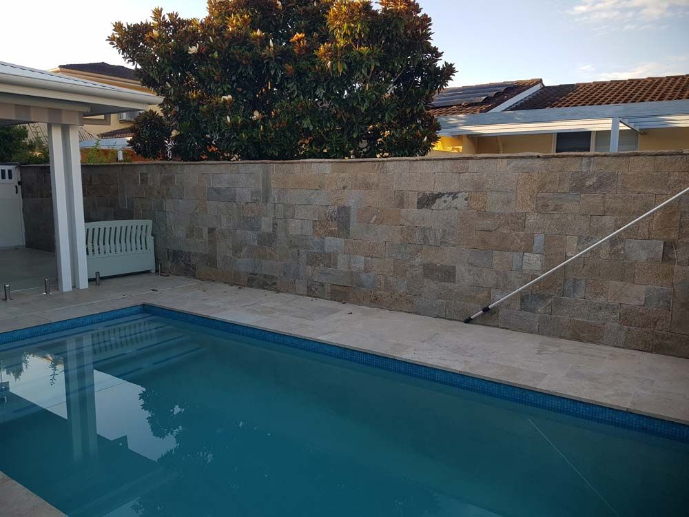 Large Stone Bricks Wall — Wallaroo Landscapes In Nowra, NSW