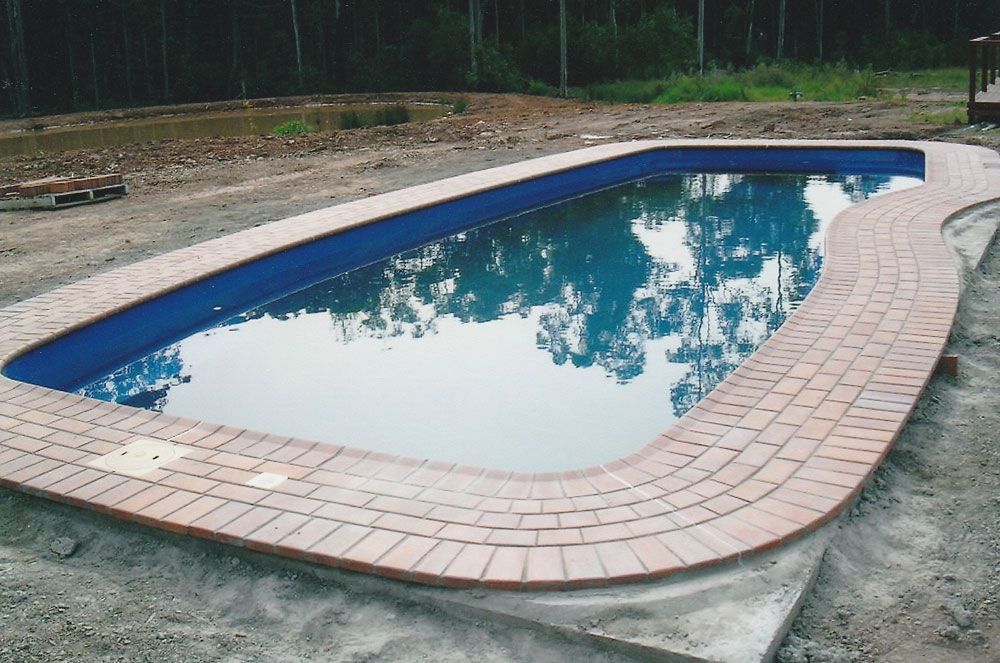 Brick Pavement Beside the Pool — Wallaroo Landscapes In Nowra, NSW