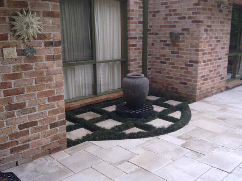 White Brick Pavement — Wallaroo Landscapes In Nowra, NSW