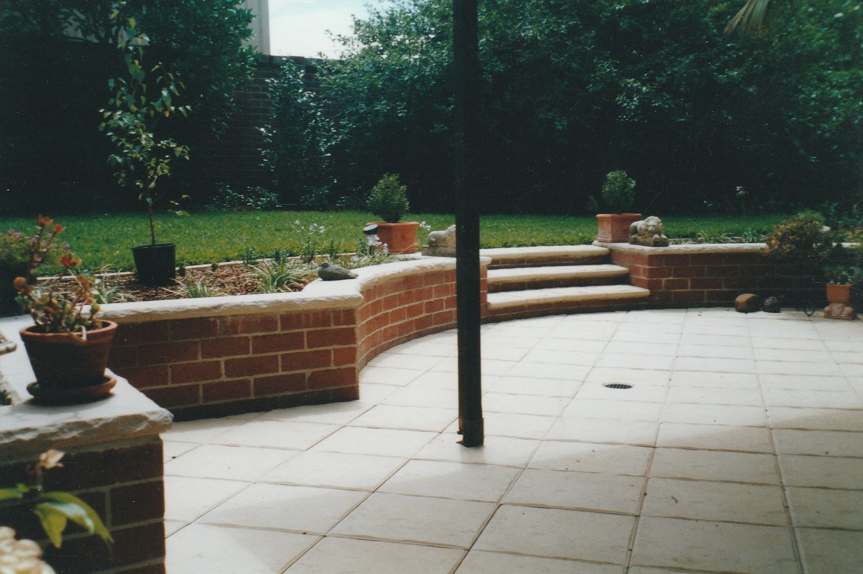 Retaining Wall with Garden Landscape — Wallaroo Landscapes In Nowra NSW
