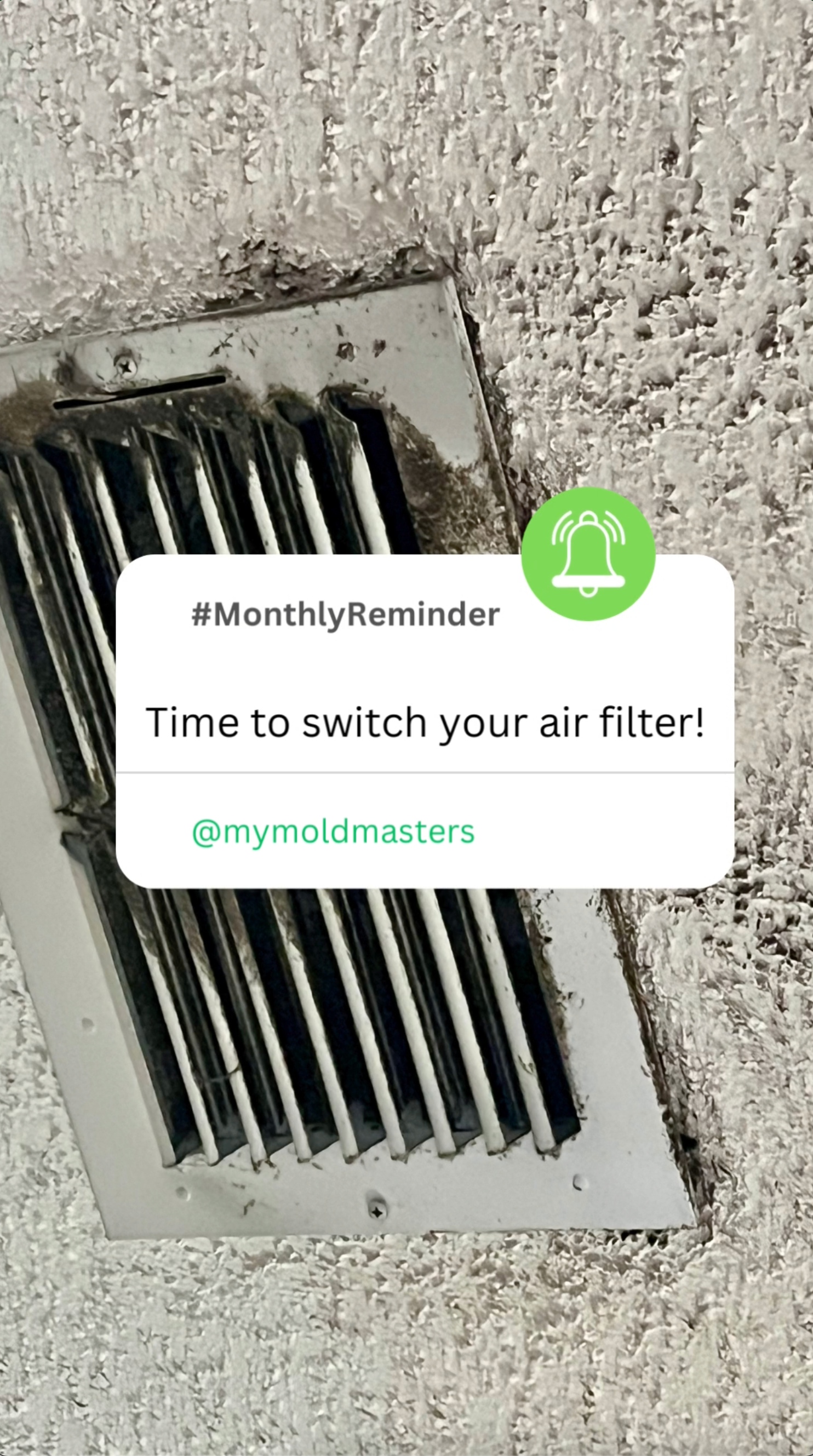 ac filters for mold in home, mold on vent. ac mold, house smells musty, ac leak, ac filter mold