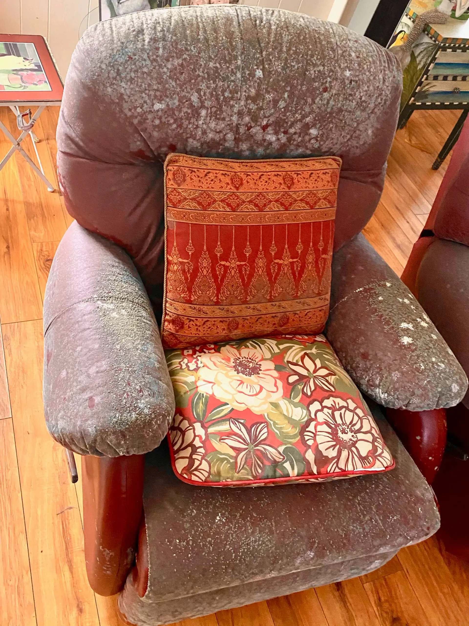 Mold on recliner