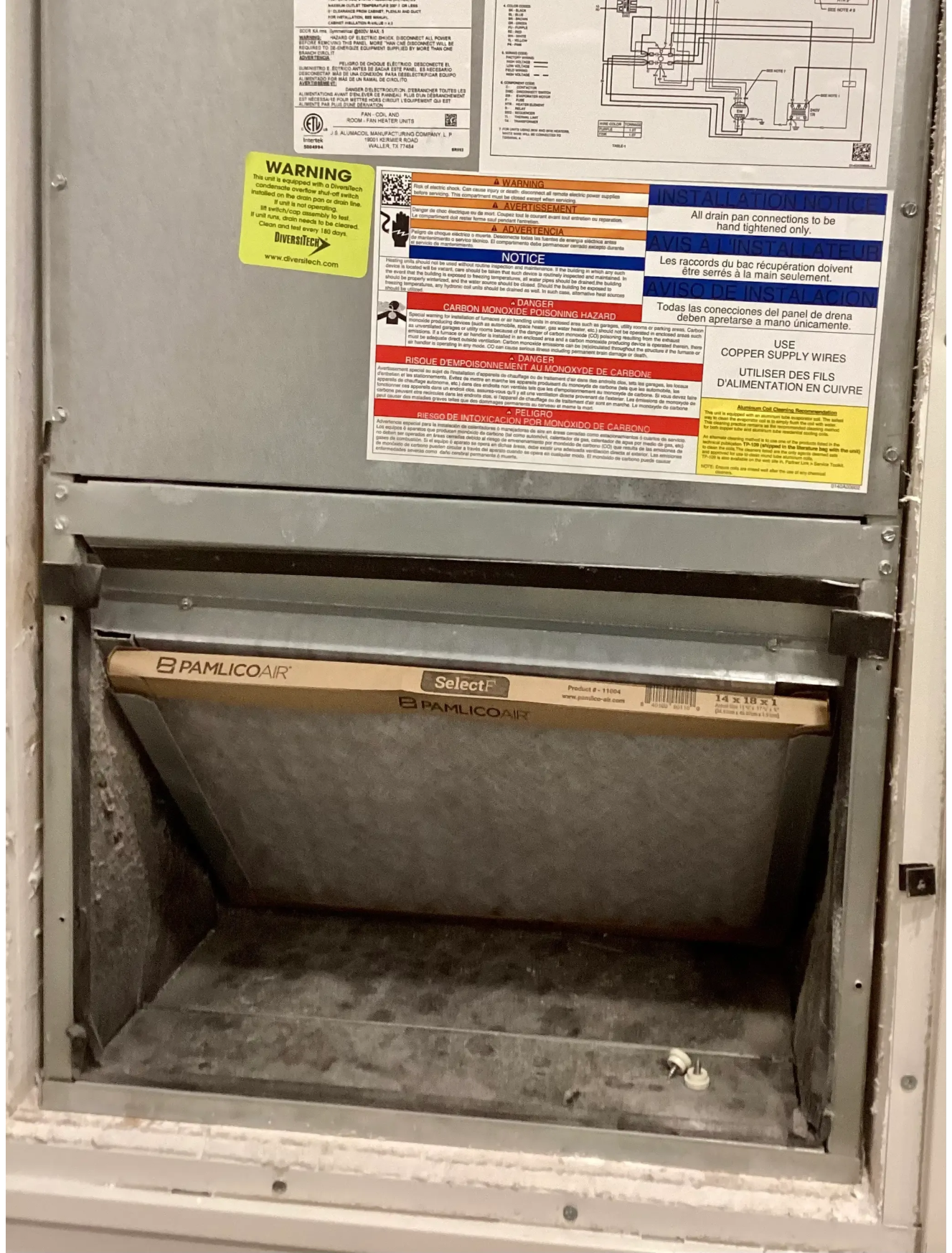 Mold on dirty AC filter