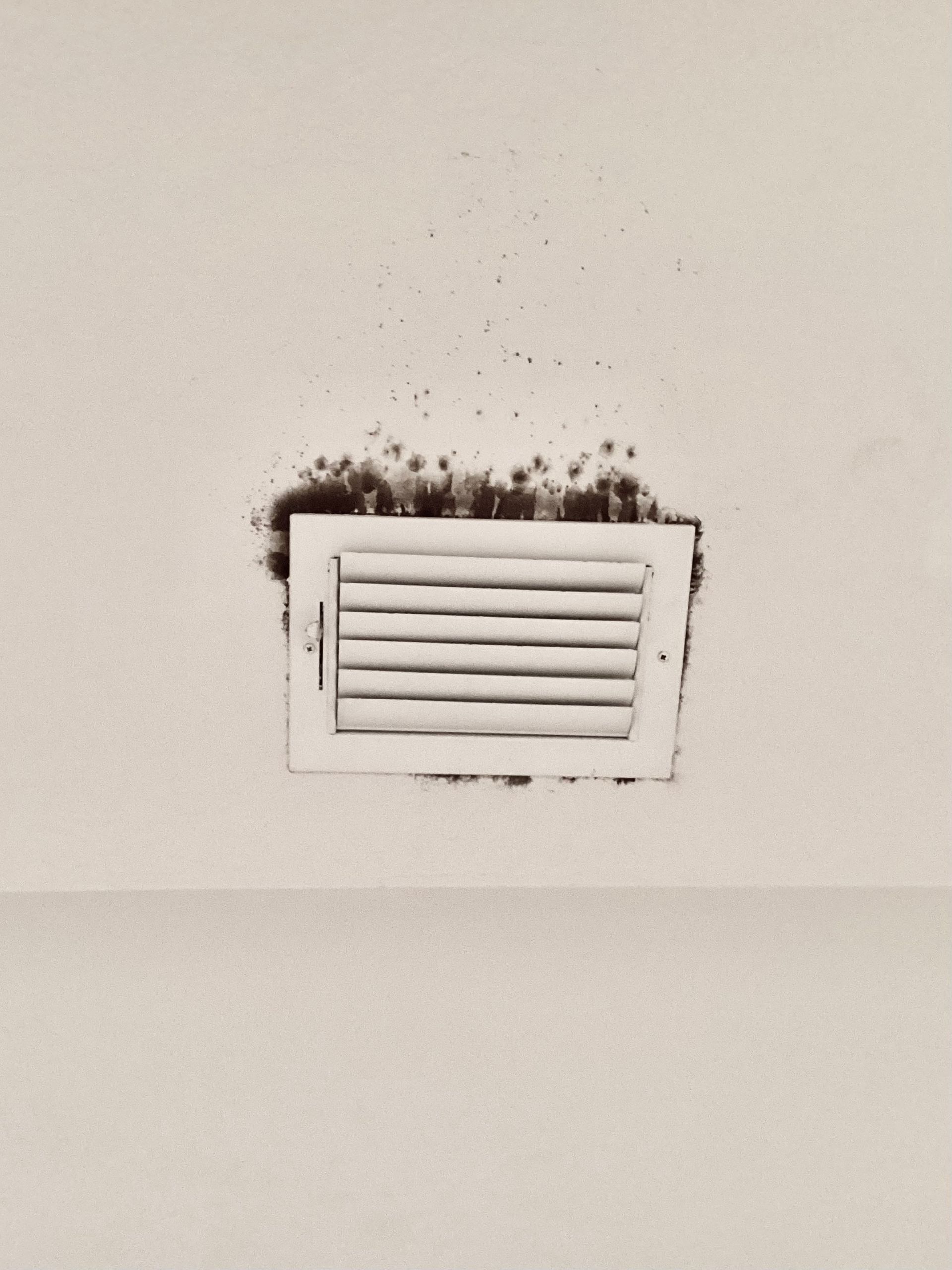 mold around air vent