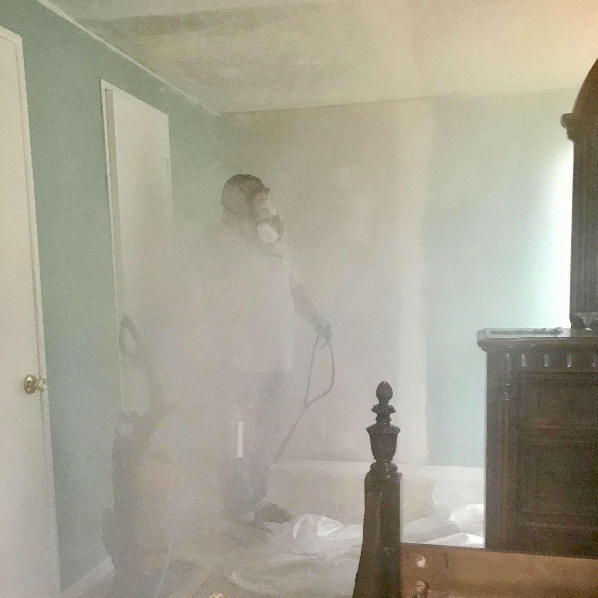 Fogging a home for viruses for someone with COPD