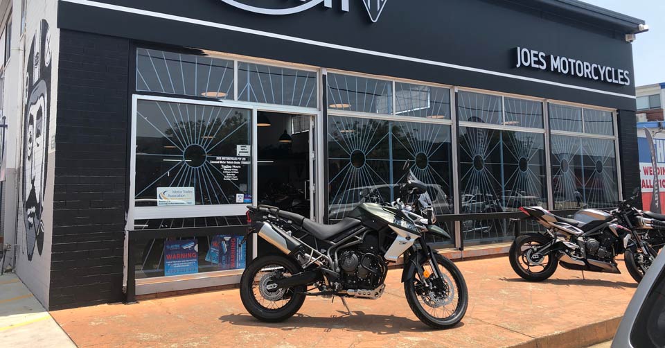 joe's motorcycles exterior view