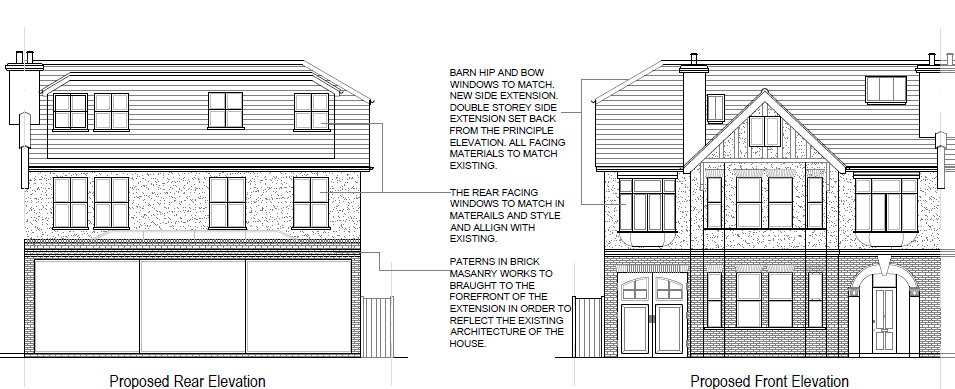 3D isometric view of the cut residential house on architect drawing