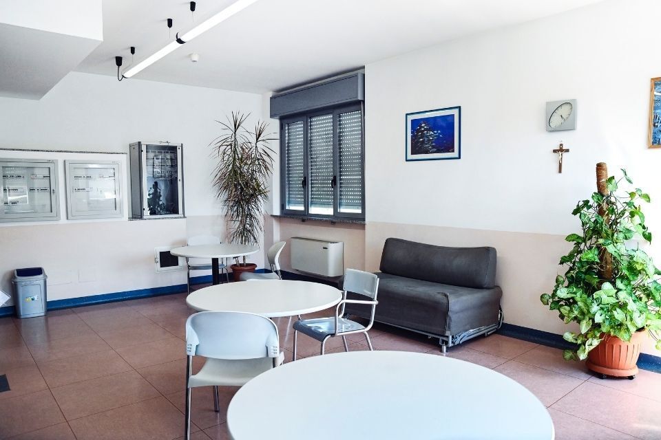 sala d'attesa per prelievi